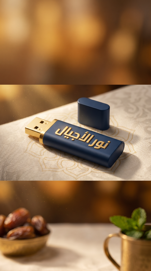 فلاشة نور الأجيال الإسلامية - 64 جيجا (955 فيديو تعليمي إسلامي)